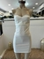 Vestido Bengalina Strapless Escote Corazón _ 43227