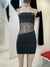 Vestido Strapless Tull Recorte _ 42925