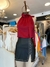 Blusa Seda Corte Americano Lazo Ata Cuello _ 43460 - tienda online