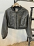 Campera Cuero Corta Cuello Mao _ 43554 - Llámame lola