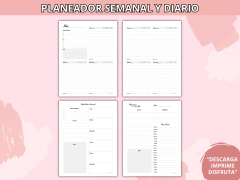 Planificador Sin Fechas/Agenda Perpetua - Archivo Imprimible - MERAKI.PLANNERS