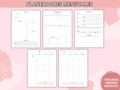 Planificador Sin Fechas/Agenda Perpetua - Archivo Imprimible en internet