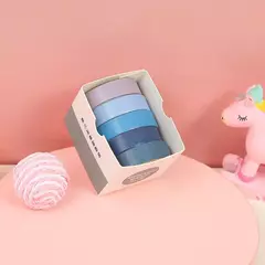Paquete 5 Cintas Adhesivas Washi Multicolor - comprar en línea