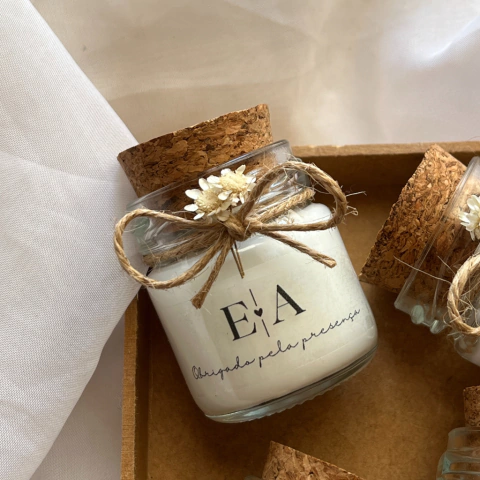 Vela Casamento - Flor+Laço - comprar online
