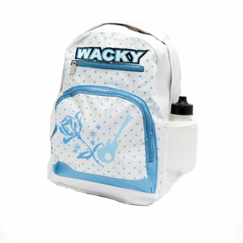 Mochila Escolar Reforzada Estampadas Lunares Celeste