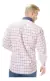 Camisa Escocesa Hombre Manga Larga Corte Clásico C/ Bolsillo BLANCO C/ROJO - comprar online