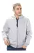 Campera de Friza Hombre Con Capucha Prince GRIS MELANGE