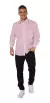 Camisa Manga Larga Lisa Hombre Variedad Colores Con Bolsillo ROSA - comprar online