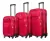 Set De Valijas Wacky Rueda Giratoria ROJO