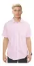 Camisa Manga Corta Lisa Hombre Con Bolsillo ROSA