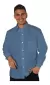 Camisa Manga Larga Lisa Hombre Con Bolsillo AZUL PETROLEO