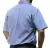 Camisa Manga Corta Lisa Hombre Con Bolsillo AZUL ACERO - comprar online