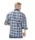 Camisa Escocesa Hombre Manga Larga Corte Clásico C/ Bolsillo AZUL - comprar online