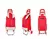 BULTO DE CHANGUITO PARA SUPERMERCADO REFORZADO WACKY ROJO - comprar online