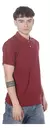 Chomba Manga Corta Hombre Clasica Lisa 100% Algodon BORDO - comprar online