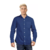 Camisa Manga Larga Lisa Hombre Con Bolsillo AZUL OSCURO - comprar online