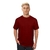 Remera Basica Hombre Manga Corta Lisa 100% Algodon BORDO