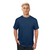 Remera Basica Hombre Manga Corta Lisa 100% Algodon AZUL PETROLEO