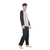 Pijama Hombre PRINCE Invierno 100% Algodon GRIS CON NEGRO en internet