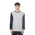 Imagen de Pijama Hombre PRINCE Invierno 100% Algodon GRIS CON AZUL