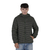 Campera inflada de hombre con capucha VERDE UD401 - comprar online