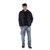 Campera inflada de hombre con capucha AZUL UD401 en internet