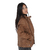 Campera Eco Cuero Color Camel Con Capucha - tienda online