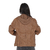 Campera Eco Cuero Color Camel Con Capucha - Wacky Indumentaria