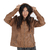 Campera Eco Cuero Color Camel Con Capucha en internet