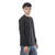 Remera Basica Hombre Manga Larga Lisa 100% Algodon NEGRO - tienda online