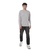 Remera Basica Hombre Manga Larga Lisa 100% Algodon GRIS MELANGE