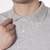 Chomba Manga Corta Hombre Clasica Lisa 100% Algodon GRIS MELANGE - tienda online