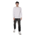 Remera Basica Hombre Manga Larga Lisa 100% Algodon BLANCO