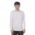 Remera Basica Hombre Manga Larga Lisa 100% Algodon BLANCO - comprar online