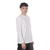 Remera Basica Hombre Manga Larga Lisa 100% Algodon BLANCO - Wacky Indumentaria