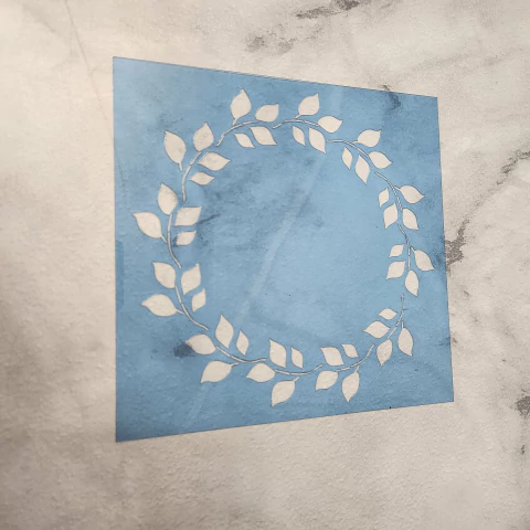 Estêncil Folhagem Páscoa | EP02