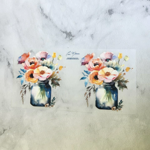 Adesivo Digital Toque Zero | Linha Verão Florido: Sinfonia Floral | Cod. VFL003