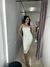 Vestido drapeado alça
