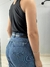 Calça jeans wide leg escura - comprar online