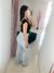 Calça flare Jeans clara - comprar online