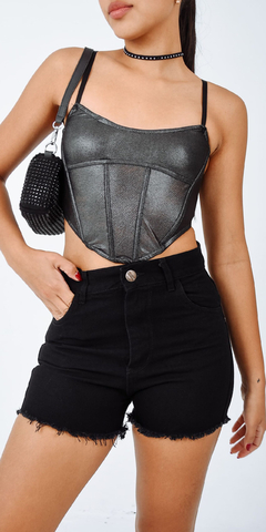SHORT NEGRO LISO