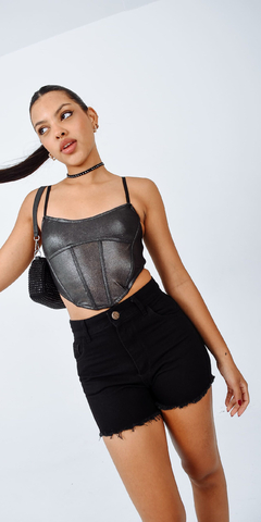 SHORT NEGRO LISO - Ermineia