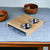 TABLA BAMBOO 32.5X32.5CM CON DIP ACERO INOXIDABLE