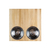 TABLA BAMBOO 32.5X32.5CM CON DIP ACERO INOXIDABLE - AJUERA MATES DE ALGARROBO