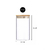 FRASCO DE VIDRIO CON TAPA DE BAMBOO 85*150 BZSJ1124-11 - AJUERA MATES DE ALGARROBO