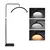 Imagem do Luminária Led Meia Lua suporte Chão suspensa Articulada Rosa