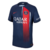 camisa-titular-home-i-psg-nike-azul-marinho-23-24-tprcedor-jogador-branco-vermelha-paris-saint-germani-qatar-airways-copa-da-frança-ligue1-champions-league-era-ronaldinho-anos-2000-faixa-vertical-degradê--gola-redonda-messi-neymar-mbappe