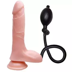 Pênis Inflável Sem Vibrador 18,5Cm