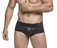 Sungão Cirrê com Elástico em Couro SD Clothing