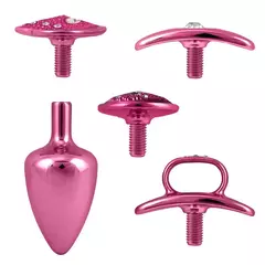 Kit Plug Anal com Base Removível-3,3x4,9cm - loja online